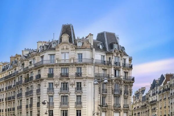 Paris Edifício Antigo Rue Lyon Fachadas Janelas Típicas — Fotografia de Stock