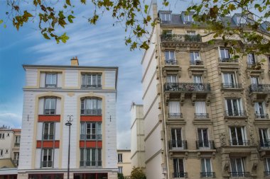 Paris, beautiful buildings, rue Paul-Bert in the 11e district clipart