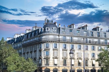 Paris, tipik dış görünüş ve kubbe, güzel bir yapı de la Bastille