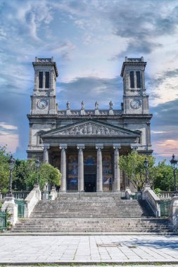 Paris, Fransa, Saint-Vincent-de-Paul Kilisesi, Gare du Nord yakınlarındaki güzel bir anıt.