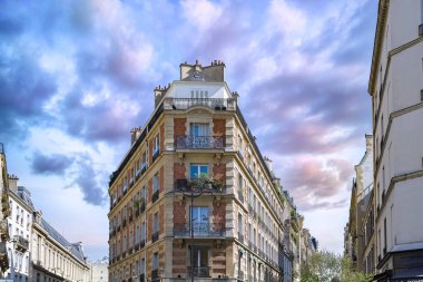 Paris, 16. bölgedeki güzel binalar, Pompe sokağı, lüks bir mahalle.