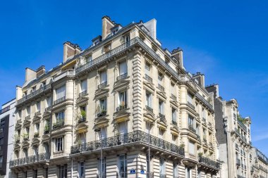 Paris, 16. bölgedeki güzel binalar, Pompe sokağı, lüks bir mahalle.