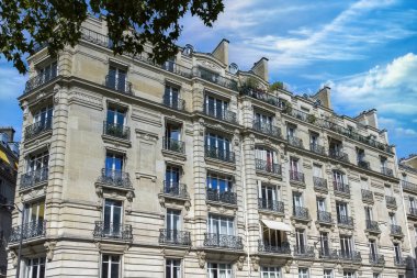 Paris, 16. bölgedeki güzel binalar, Pompe sokağı, lüks bir mahalle.