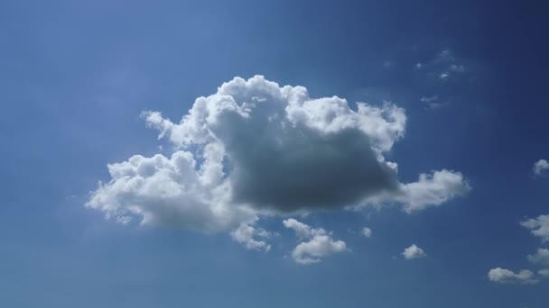 Zeitraffer Der Wolke Inmitten Des Blauen Himmels — Stockvideo