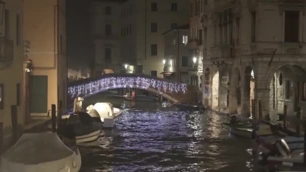 Ancient City Bridge Lagoon Venice Chioggia — Video Stock
