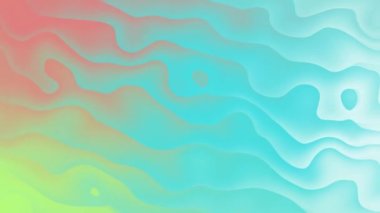 Mavi ve kırmızı soyut çizgi dalgaları