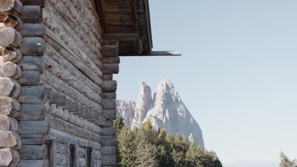 Berggroep Van Dolomieten Gelegen Trentino Alto Adige Autonome Provincie Bolzano — Stockvideo