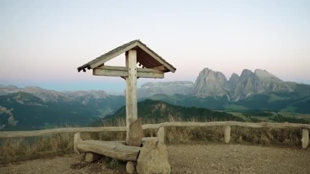 September 2023 Aussichtspunkt Auf Die Dolomiten Monte Bullaccia — Stockvideo