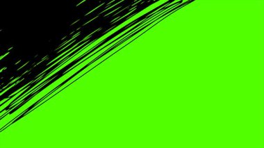 Renk tuşu üzerinde dur hareketinde görünen siyah çizgilerle video düzenleme için geçiş efekti