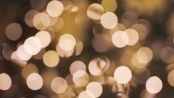 Noel Işıkları Gibi Göz Kamaştıran Bokeh Arka Planı — Stok video