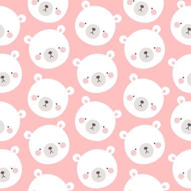 Ayı renkli desen arkaplan, vektör illüstrasyonu