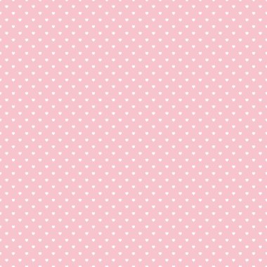 Pembe bir arka plan üzerinde beyaz lekeli Kalpler