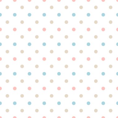Kusursuz Pastel Polka Noktaları Arkaplanı