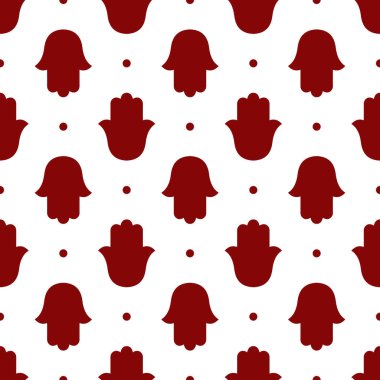 Hamsa Eller, Fatima 'nın Elleri Koruma Sembolleri Kusursuz Arkaplan