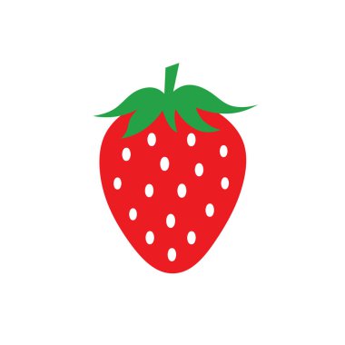 Çilek ikonu. vektör illüstrasyonu. 