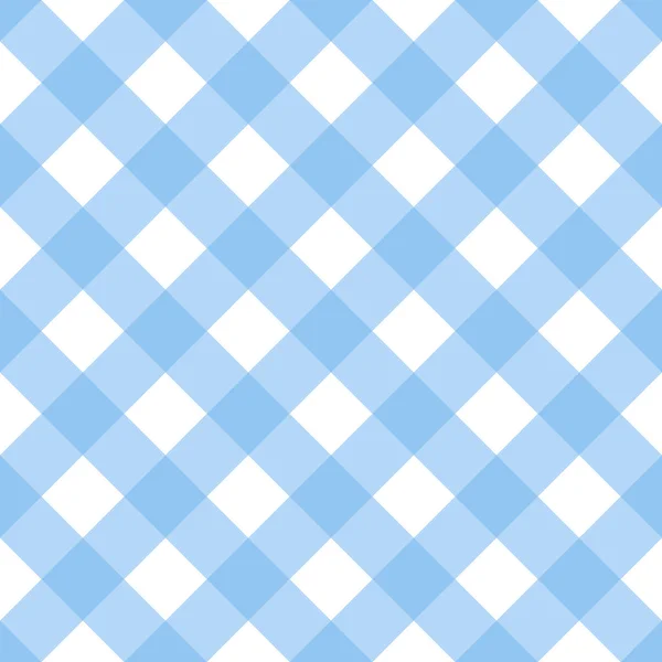 Sömlös Blå Picknick Bordsduk Bakgrund — Stock vektor