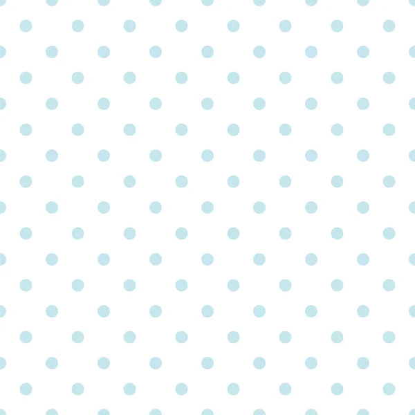 Seamless Blue Polka Dots Pattern Background — Stock Vector