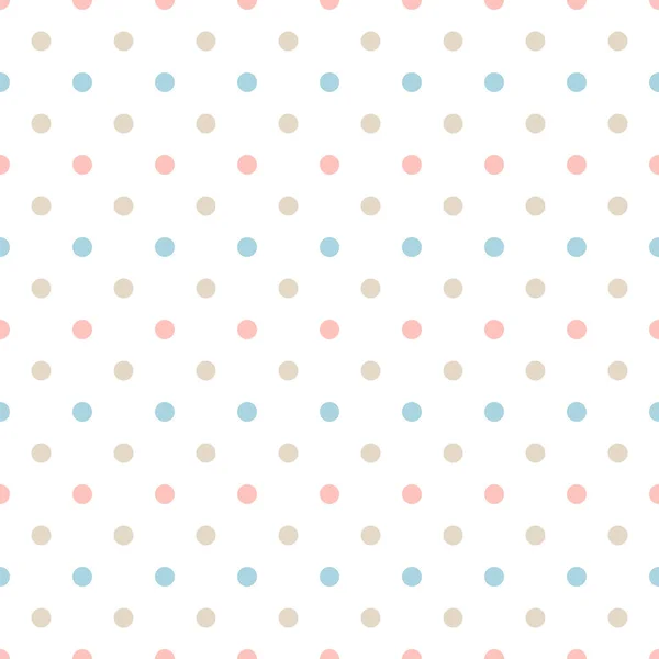 Nahtlose Pastell Tupfen Muster Hintergrund — Stockvektor