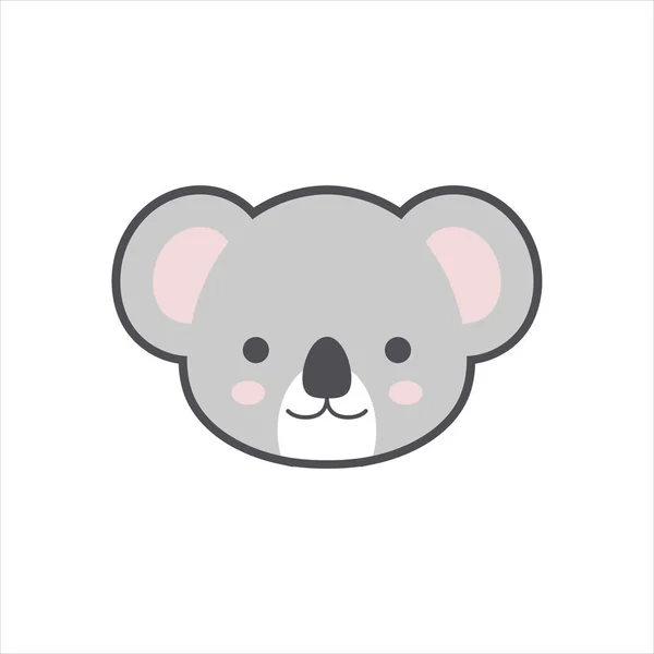 Schattig Koala Dier Karakter Vector Illustratie Ontwerp — Stockvector