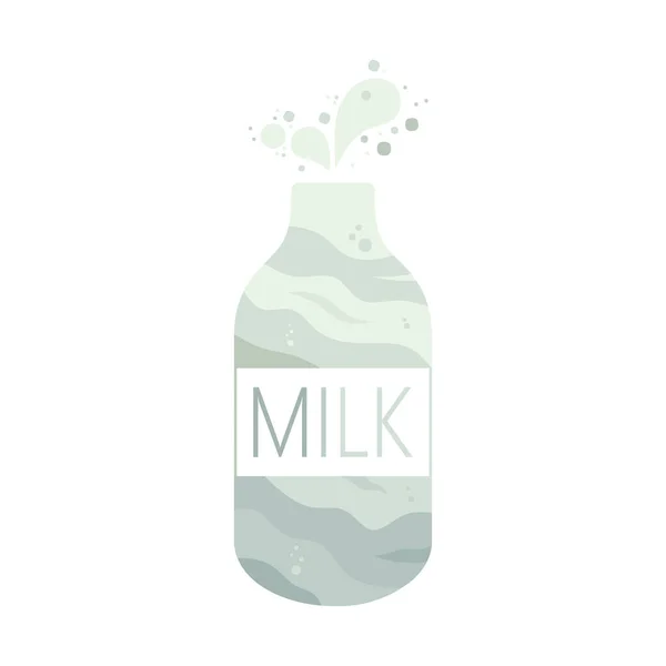 Milchflaschen Vektor Symbol — Stockvektor