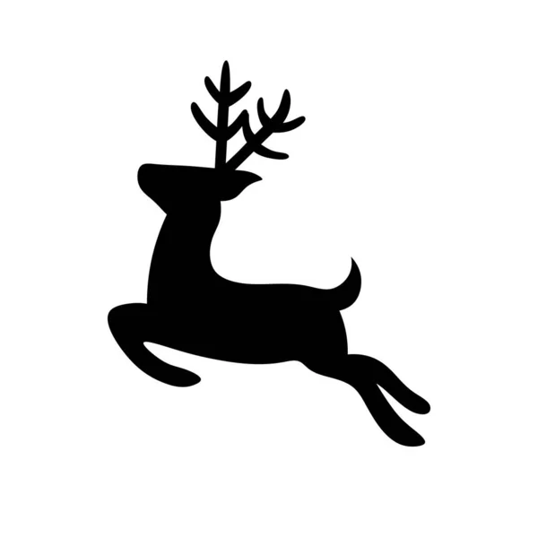 Reindeer Logo Template Vector Icon Design — Stock Vector