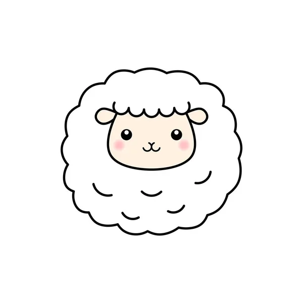 羊涂鸦卡通人物 — 图库矢量图片