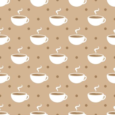 Kusursuz Kahve Örnekleri Arkaplanı, Vektör İllüzyonu
