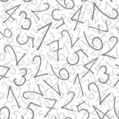 Numaralar Kusursuz Desen Vektörü