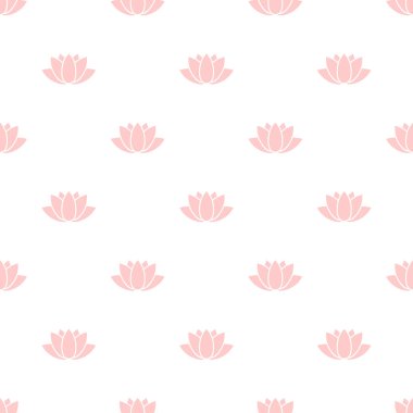 Pembe lotus çiçekleri seamless modeli
