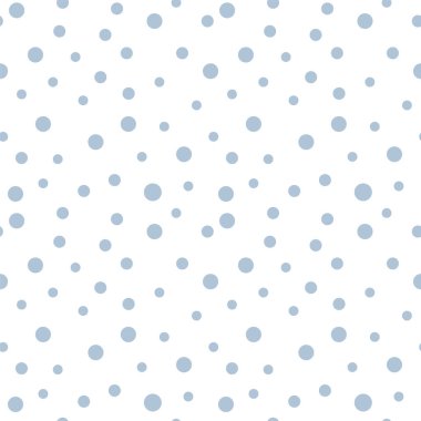 Kar Taneleri Kusursuz Desensiz Nokta Arkaplan Polka Vektörü