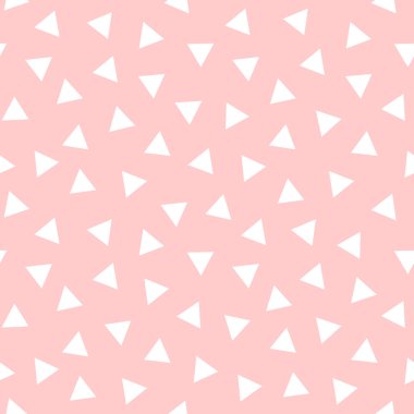 Pembe Arkaplan, Vektör illüstrasyonlu Basit Üçgen Desenli