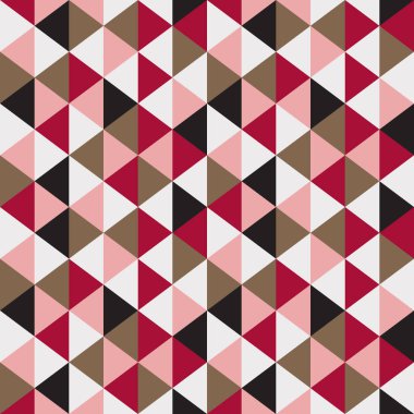 Renkli Üçgen Kusursuz Vektör Kalıbı Arkaplanı 