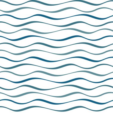 Sorunsuz soyut mavi dalgalar desen
