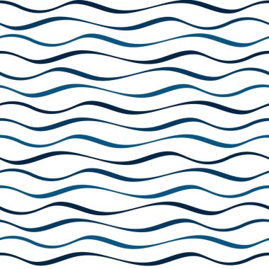 Sorunsuz soyut mavi dalgalar desen