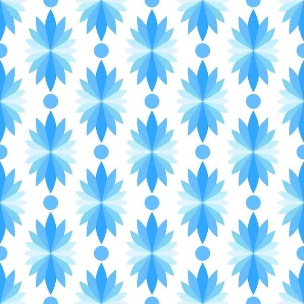 Abstraktní Modrý Bezešvý Vzor — Stockový vektor