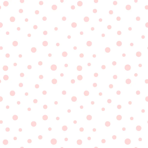 Snowflakes Seamless Pattern Dot Background Polka Vector — Stock Vector