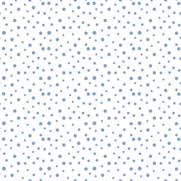 Schneeflocken Nahtlose Muster Punkt Hintergrund Polka Vector — Stockvektor