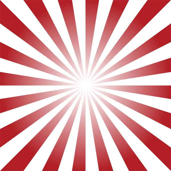 Fond Sunburst Illustration Vectorielle Lever Soleil Rouge — Image vectorielle