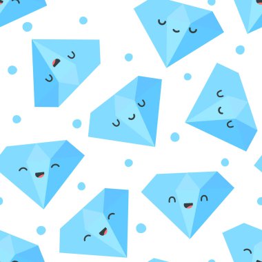 Elmaslar karikatürsüz desen, Vektör illüstrasyonu