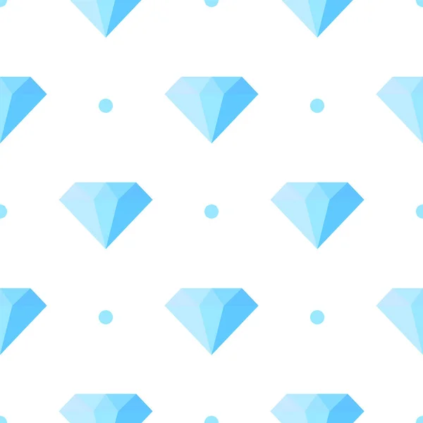 ダイヤモンドのシームレスなパターン ベクトルイラスト — ストックベクタ
