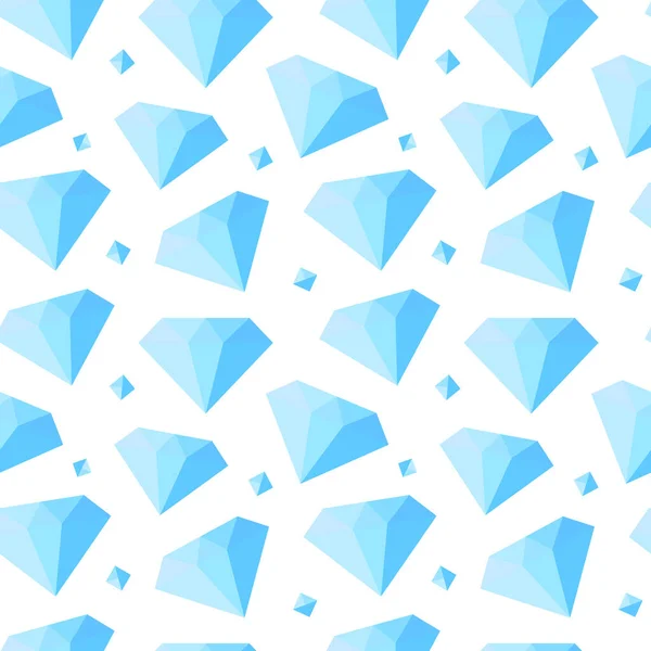 Diamonds Seamless Pattern Vector Illustration — Stock Vector