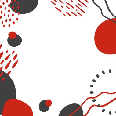 Soyut Çerçeve Düzeni, Vektör illüstrasyon Arkaplanı, Modern Sanat Grafikleri, Posterler, Afişler, Metin İçin Yer Broşürleri.