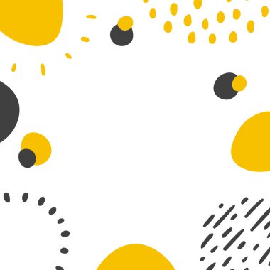 Soyut Çerçeve Düzeni, Vektör illüstrasyon Arkaplanı, Modern Sanat Grafikleri, Posterler, Afişler, Metin İçin Yer Broşürleri.