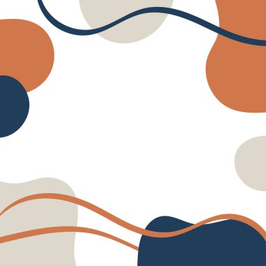 Soyut Çerçeve Düzeni, Vektör illüstrasyon Arkaplanı, Modern Sanat Grafikleri, Posterler, Afişler, Metin İçin Yer Broşürleri.