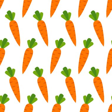 Havuç Dikişsiz Desen Arka Plan, Vektör illüstrasyon