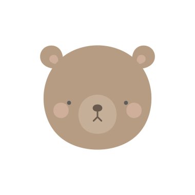 Teddy Bear logosu ve simgesi, çatı katı el çizimi vektör çizimi