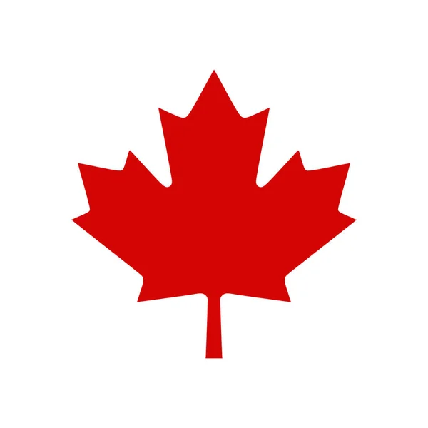 Logo Feuille Érable Canada Illustration Vectorielle — Image vectorielle