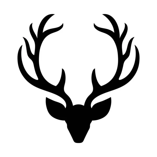 Reindeer Vector Icon White Background — Stock Vector