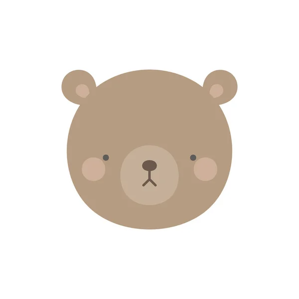 Teddy Bear Logo Icoon Loft Hand Getekend Vector Illustratie — Stockvector