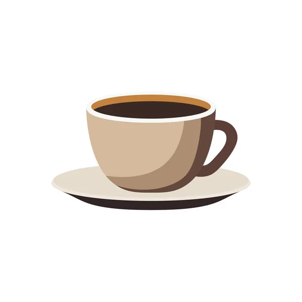 Kaffeetasse Symbol Vektor Flache Abbildung — Stockvektor